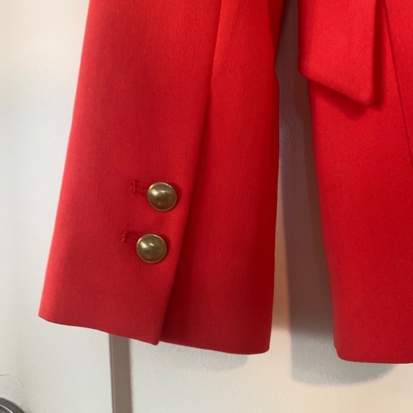 L’AGENCE Hibiscus Chamberlain Blazer w/ Gold Button Closure Size US 4 - Picture 11 of 11